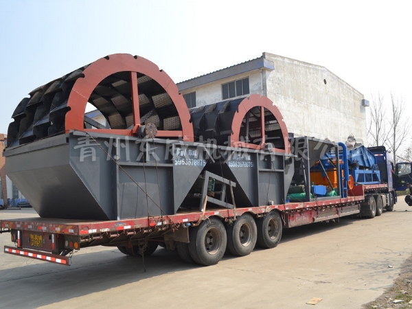  洗沙設備發(fā)貨現(xiàn)場